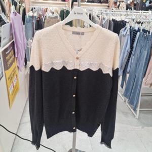 DESTIJL HC34 봄가을소매레이스편안한투톤스웨터 D2513sw11