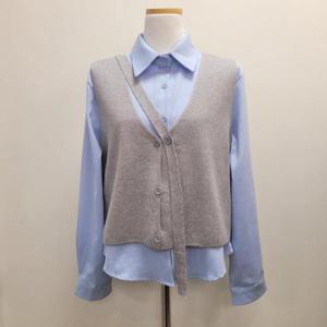 샐리 HC35 타이끈조끼남방 SQ206016