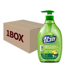 참그린 기름기 뽀드득 주방세제(용기)1kg 12입 주방세제 주방세제용기 기름기 녹차세제 국민세제