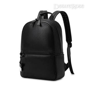 [디자이어로즈][디자이어로즈] 블랙 가죽백팩 노트북백팩 파우치