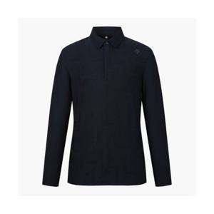 데상트 GOLF 남성 자카드 MIX 소재 긴팔 티셔츠 (DP32MFTL94) DP32MFTL94_NAVG 279497