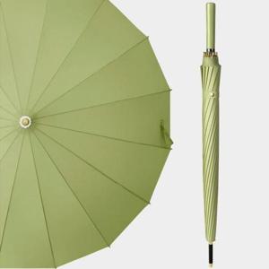 예쁜우산 튼튼한 자동 장우산 올리브그린 16K