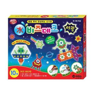 글라스데코 아모스비즈데코 야광 10색 비즈800개 - 38258