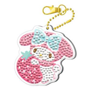 [하비스]산리오 마이멜로디 스트로베리 보석십자수 키링 BSK1-70N