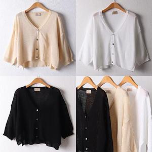 [강물처럼]위쉬몰 RM 샤시미니크롭가디건(D787H404) 빅사이즈 (1