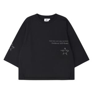 [지프]여성 여전 별프린트 7부 반팔 티셔츠 JR1TSF816