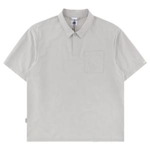 내셔널지오그래픽 프리즈 스트레치 세미오버핏 반팔 카라 티셔츠 N262UPL142 091