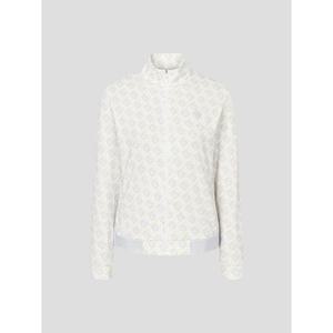 [빈폴골프] [B_under] 여성 패턴 풀집업 긴소매 티셔츠 - 라이트 그레이 (BJ6341L132)