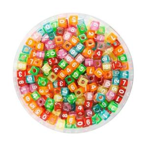 유니아트 모양비즈58번 투명비즈숫자 - 51654