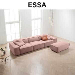 [에싸] 바크 4인 크라비츠 패브릭 소파+스툴