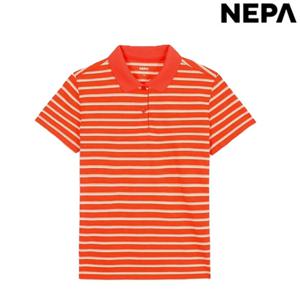 [네파 (행사)]여성 여름 린넨라이크 스트라이프 아이스 반팔 카라티셔츠 7L45251