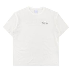 디스커버리 프레시벤트 워싱 변형로고 반팔티셔츠 DXRS8S053WHS