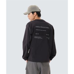 스노우피크 SNOWPEAK APPAREL 루트 레터링 우븐 패치 맨투맨 (S26MMRHT60) Dark Charcoal S26MMRHT60DC 403984