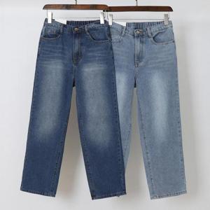 [강물처럼]빅사이즈청바지 Q813L503 투케이와이드캣데님팬츠 CA