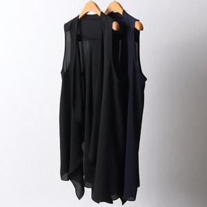 [강물처럼]빅사이즈오픈가디건 D935L503 썸머훌쿨링롱베스트 BG