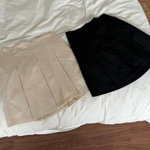 [강물처럼]빅사이즈테니스바지 U150L503 땡큐밴딩플리츠치마바지