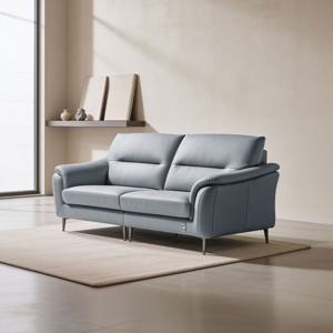 [다우닝] 베니토 3인 전체 천연가죽 소파+스툴