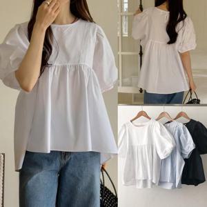 [강물처럼]위쉬몰 RD 팡팡페미닌볼륨블라우스(U455H505) 빅사이