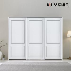 쥬피터 E0 웨인스코팅 슬라이딩 키큰 옷장 3200 수납형(3도어)