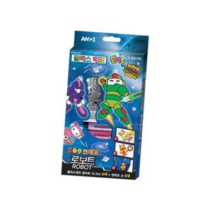 8000 글라스데코 팝아트 미니 369썬데코 로보트 아모스 스티커물감