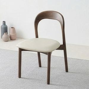 스코나 아델라 애쉬 원목 실리콘레더 식탁 의자