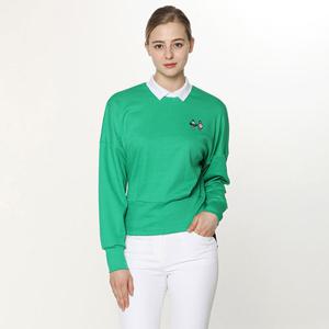 [홀릭앤플레이] (여성)가오리핏 라운드카라 티셔츠_HE1WTS003