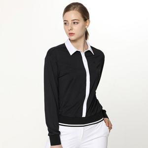 [홀릭앤플레이] (여성)배색 플라켓 블루종 티셔츠_HE1WTS004