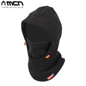 MCN 겨울후드마스크 블랙 방한모자 방한마스크