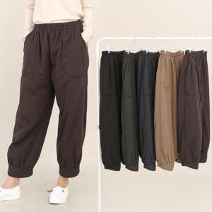 애비뉴투지 엄마옷 폭신폭신 가을 겨울 면 솜 배기 바지 P10077