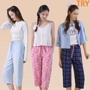 [트라이](초특가) 인견100 파자마 7부 팬츠 3종(여성)