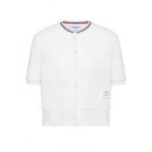 톰브라운 코튼 와플 숏 슬리브 카디건 FJT390A J0216 113