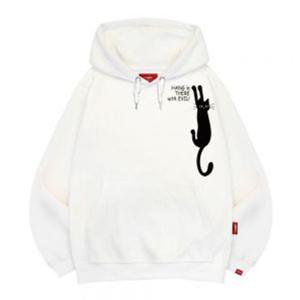 엘라모 3H 검은고양이 후드티 남녀공용 빅사이즈 M~4XL