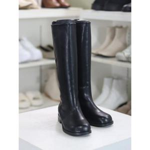 바이로쏘 세이브존03 청키 라운드 토 3.0cm 컴포트 롱부츠 (BY)23F11163CD1W