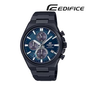 [에디피스]크로노그래프 EQS-950DC-2AVUDF MAIN 태양전지 메탈시계 블랙메탈 방수시계