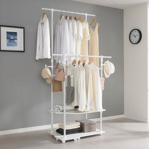 이지온 3WAY 스퀘어우드 삼각슬라이드 2단 선반 행거 ESW-TS600(