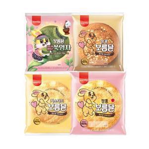 [신상] 삼립 보름달 4종 8봉 (쑥/땅콩/커스터드/정통보름달 외)