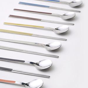 벗겨짐 걱정없는 컬러 베이직 스텐 수저세트