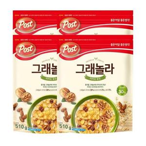 동서식품 포스트 그래놀라 카카오 호두 510g 4개