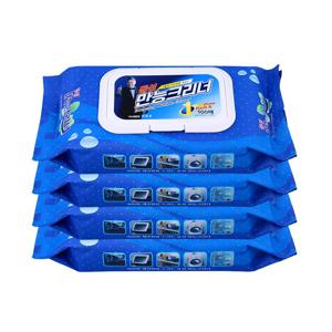 동성만능크리너 100매 x 4개 / 기름때 찌든때 청소세정티슈 캡형