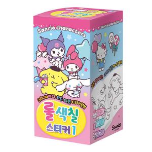 산리오캐릭터즈 롤 색칠스티커 1 유아 어린이 색칠놀이