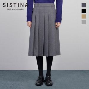 [SISTINA] 인기 클래식 플리츠 미디 스커트_AWWSKO41040_AWWSKO41040