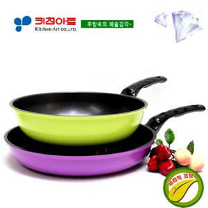 키친아트 아미(AMI)세라믹 다이아코팅 후라이팬2종(H)SET(28궁+3