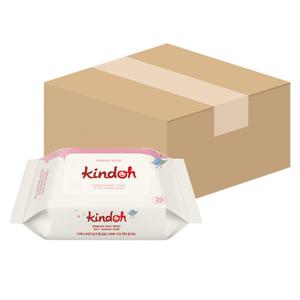 [킨도] 프리미엄 물티슈 레드 휴대용 20매 x 1박스(20개입)