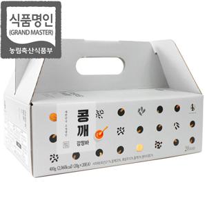 강봉석 명인조청 콩깨강정바 20gx20개 / 한과 강정 명절선물세트