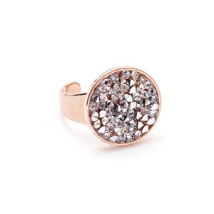 화이트 로즈골드 오스트리아 크리스탈 반지 rsg3197