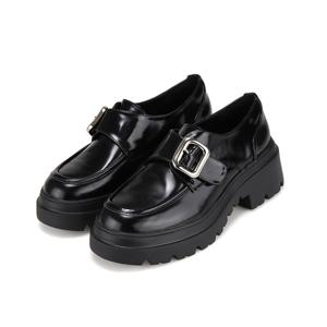 [바바라(슈즈)]볼드한 비죠 장식 청키한 몰드창 로퍼 BBI135_BK