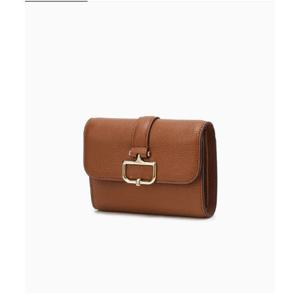 [닥스] 버크백 샬롯 브라운 D장식 소가죽 반지갑 DCWA4F551W2