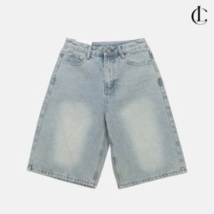 엘케이트 여성 청반바지 여름 데님 버뮤다 팬츠 와이드진 통넓은 바지 LNNP015