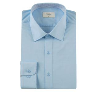 [레노마(셔츠)][롯데 청량리점]모달 평직스판 솔리드 긴소매 슬림핏셔츠 RZRSL1954BU