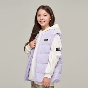 [내셔널지오그래픽키즈]K244UDV020 헤론 경량 구스 다운 베스트 LAVENDER